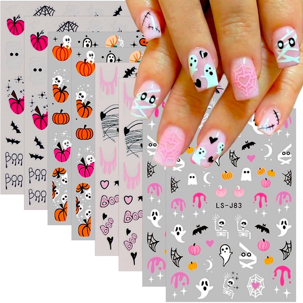 Fall Autumn Nail decals- Halloween, 4 different sheets - Picture 1 of 6